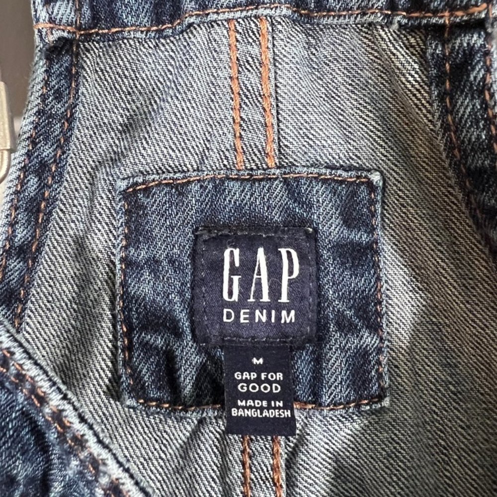 Gap 100% Cotton Medium Wash Overalls - Picture 4 of 6
